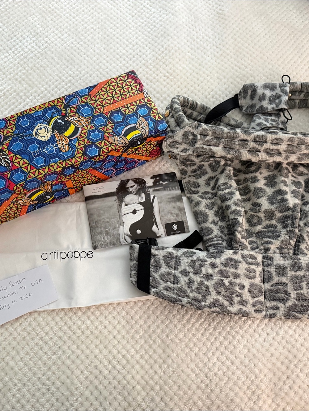 Artipoppe Zeitgeist Grey Leopard 100% Cotton